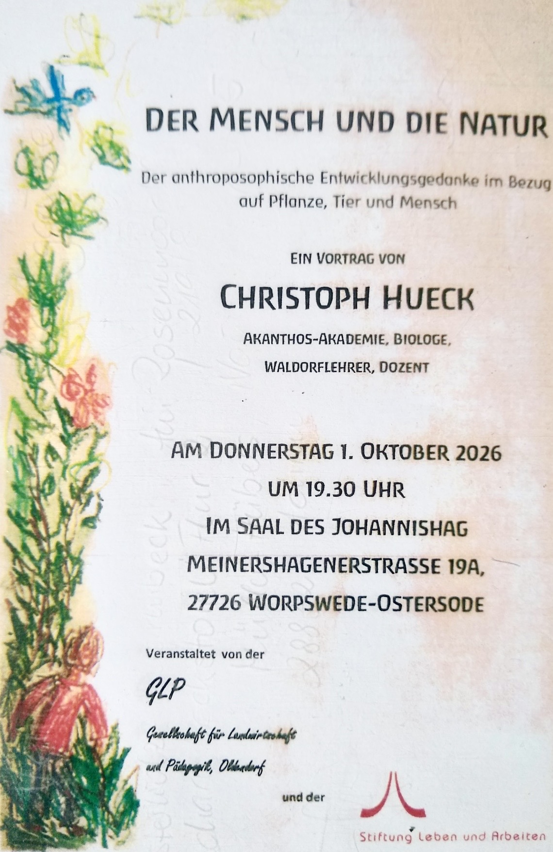 Vortrag „Der Mensch und die Natur“